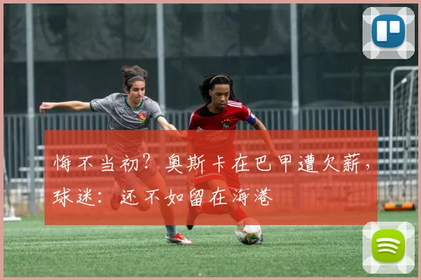 悔不当初？奥斯卡在巴甲遭欠薪，球迷：还不如留在海港